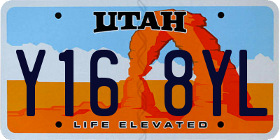 UT license plate Y168YL