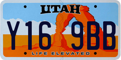 UT license plate Y169BB