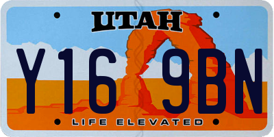 UT license plate Y169BN