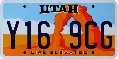 UT license plate Y169CG