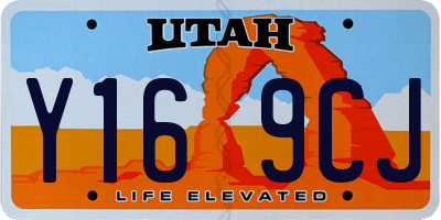UT license plate Y169CJ