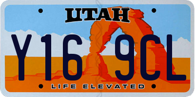 UT license plate Y169CL
