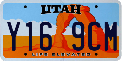UT license plate Y169CM
