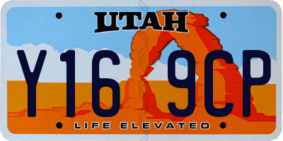 UT license plate Y169CP