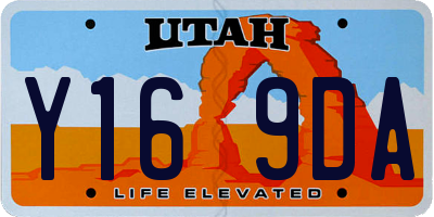 UT license plate Y169DA