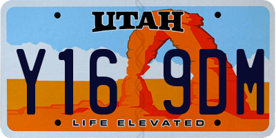 UT license plate Y169DM