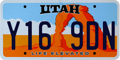 UT license plate Y169DN