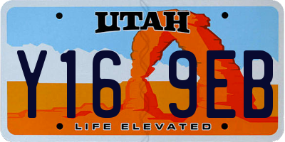 UT license plate Y169EB