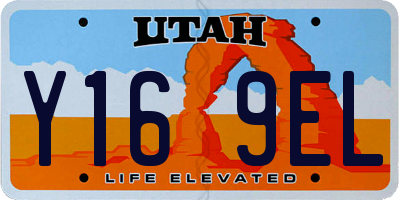 UT license plate Y169EL