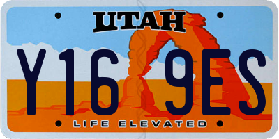 UT license plate Y169ES