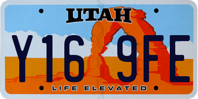 UT license plate Y169FE