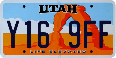 UT license plate Y169FF