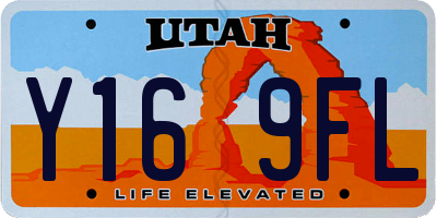 UT license plate Y169FL