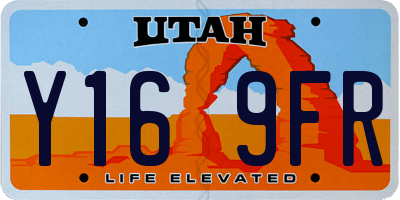 UT license plate Y169FR