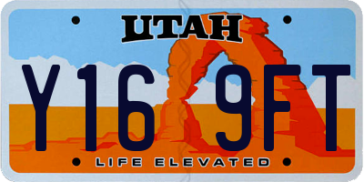 UT license plate Y169FT