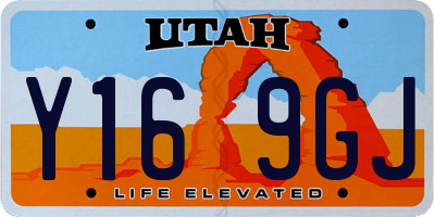 UT license plate Y169GJ