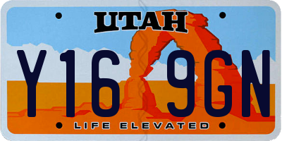 UT license plate Y169GN
