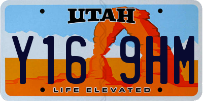 UT license plate Y169HM