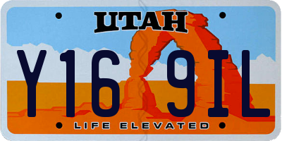 UT license plate Y169IL