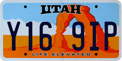 UT license plate Y169IP