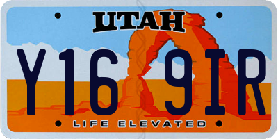 UT license plate Y169IR