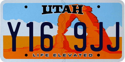UT license plate Y169JJ