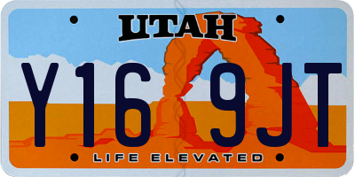 UT license plate Y169JT