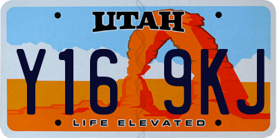 UT license plate Y169KJ