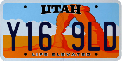 UT license plate Y169LD