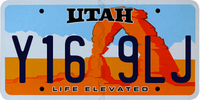 UT license plate Y169LJ