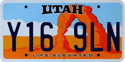 UT license plate Y169LN