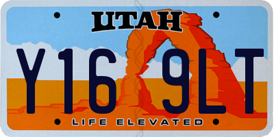 UT license plate Y169LT