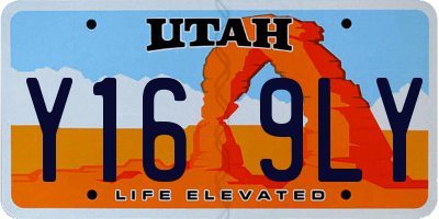 UT license plate Y169LY