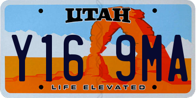 UT license plate Y169MA
