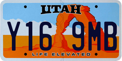UT license plate Y169MB