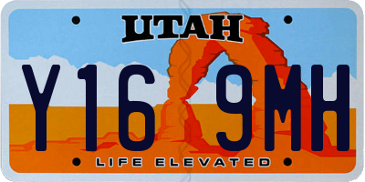 UT license plate Y169MH
