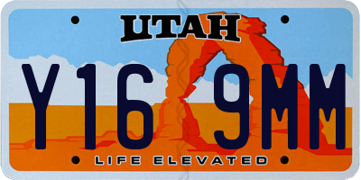 UT license plate Y169MM
