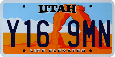UT license plate Y169MN