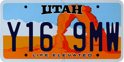 UT license plate Y169MW
