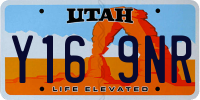UT license plate Y169NR