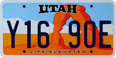 UT license plate Y169OE