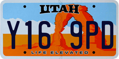 UT license plate Y169PD