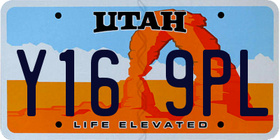 UT license plate Y169PL