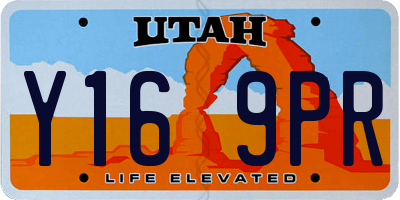 UT license plate Y169PR
