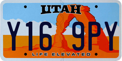 UT license plate Y169PY