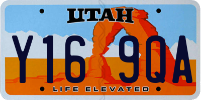 UT license plate Y169QA