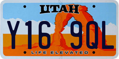 UT license plate Y169QL