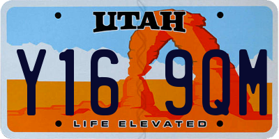 UT license plate Y169QM