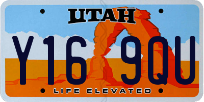 UT license plate Y169QU