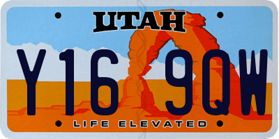 UT license plate Y169QW